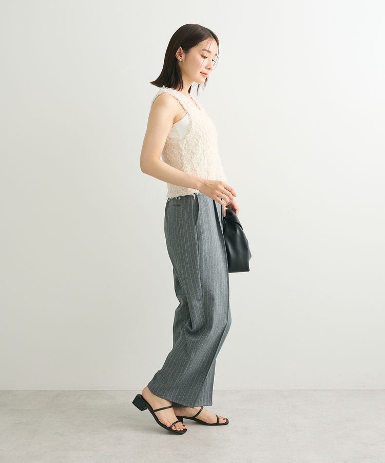 Green Parks「・swing　by　2wayチュールヤーンベスト」|ベスト・ジレ|