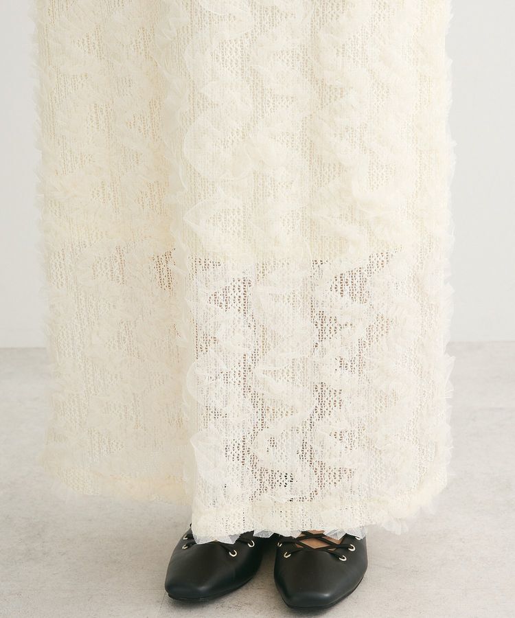 Green Parks「チュールフリルIラインスカート」|スカート|