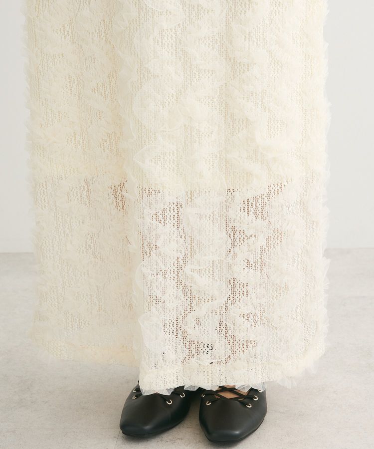 Green Parks「チュールフリルIラインスカート」|スカート|