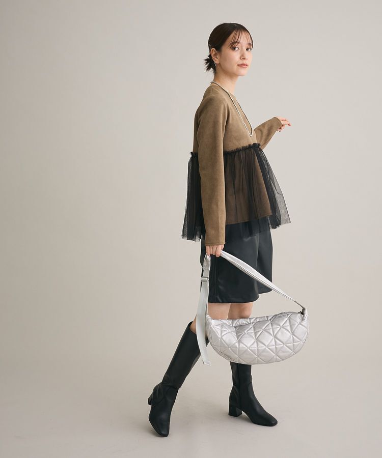 Green Parks「・swing by チュールレイヤープルオーバー」|Tシャツ・カットソー|