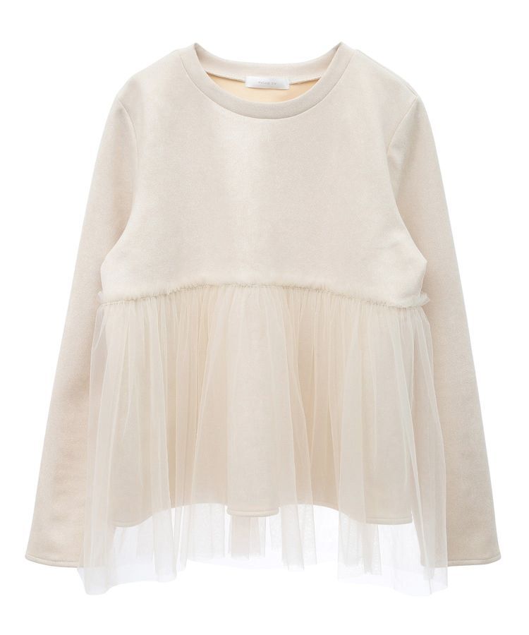 Green Parks「・swing by チュールレイヤープルオーバー」|Tシャツ・カットソー|