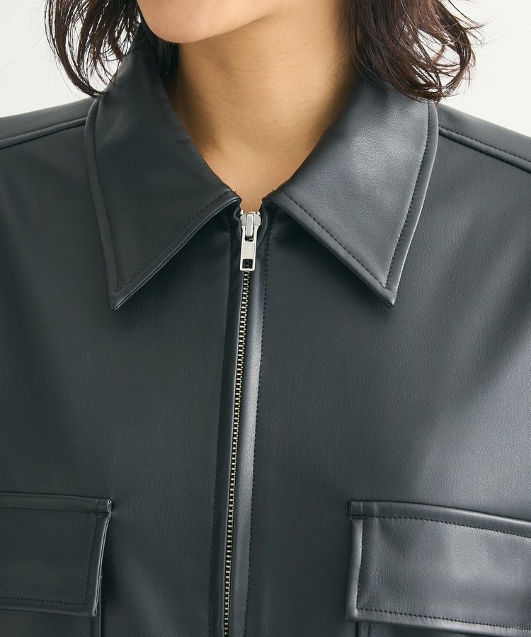 Green Parks「フェイクレザージャケット」|テーラードジャケット|