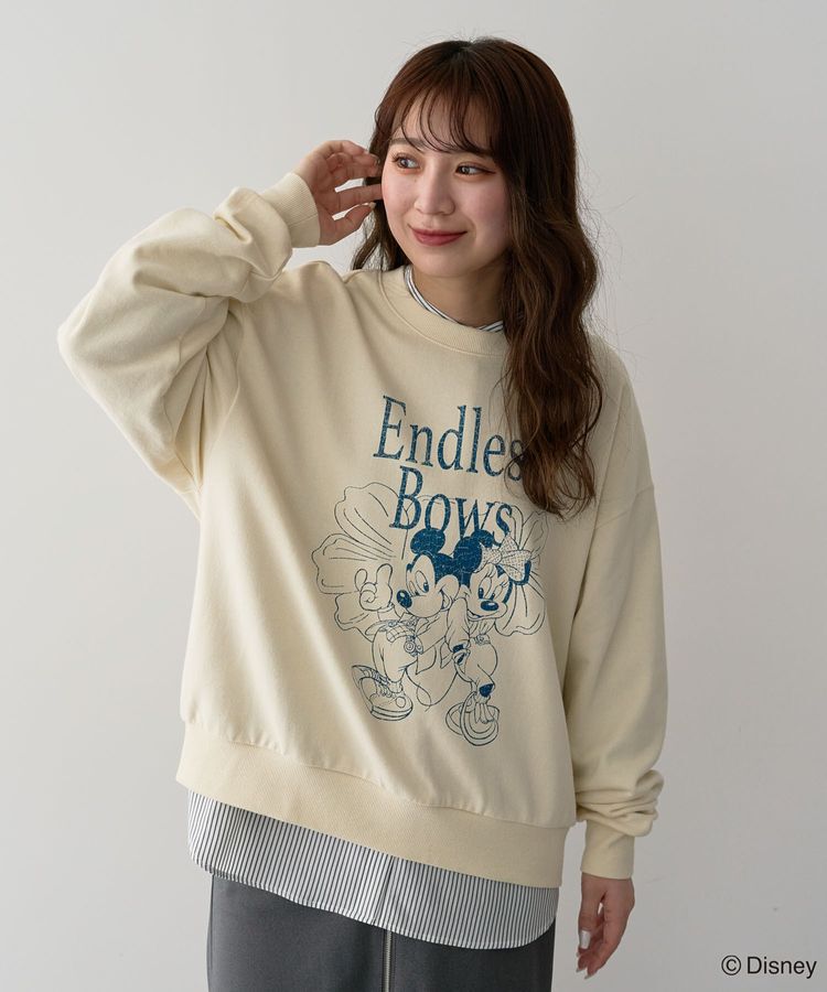 Green Parks「ミッキー＆フレンズ/裏毛プルオーバー」|スウェット・ジャージ|Ivory