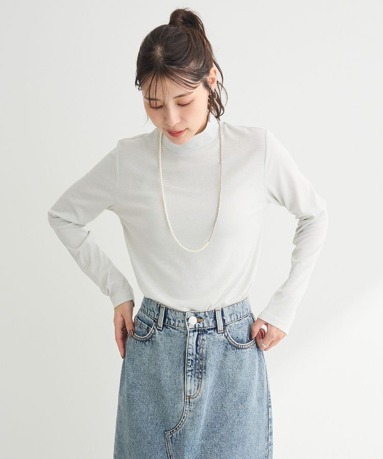 Green Parks「ラメプルオーバー」|Tシャツ・カットソー|White