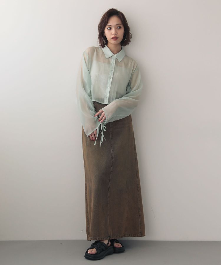 Green Parks「EGOISTドロストシアーシャツ」|シャツ・ブラウス|