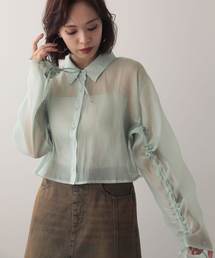 Green Parks「EGOISTドロストシアーシャツ」|シャツ・ブラウス|Mint