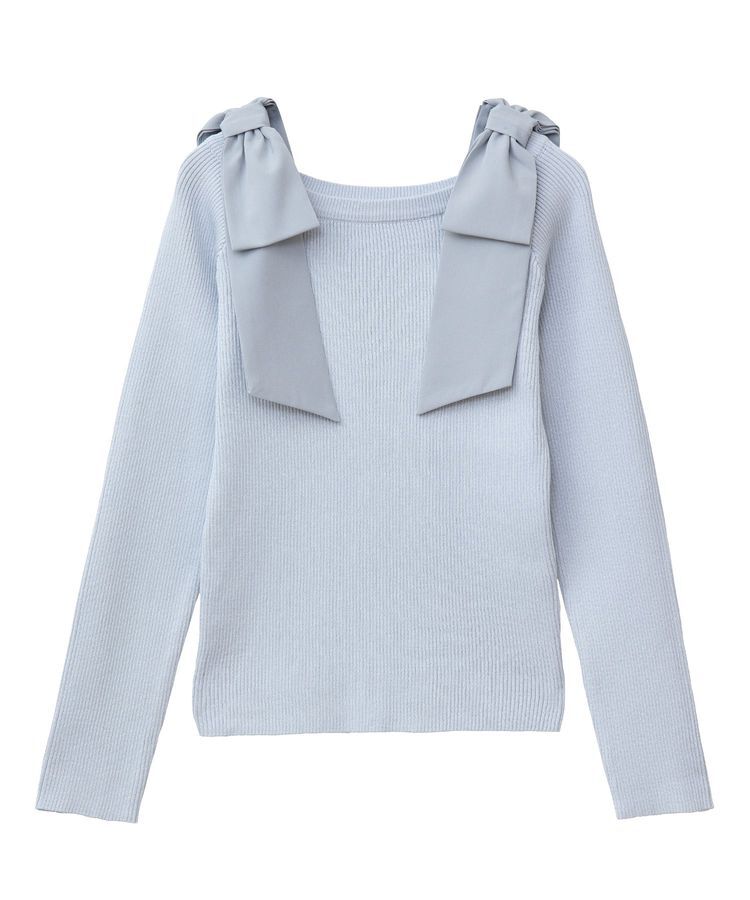 Green Parks「・swing by ショルダーリボンプルオーバー」|Tシャツ・カットソー|