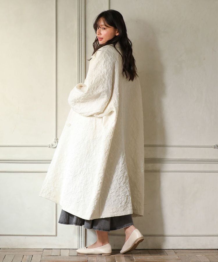 Green Parks「・ELENCARE DUE ジャカードステンカラーコート」|ステンカラーコート|