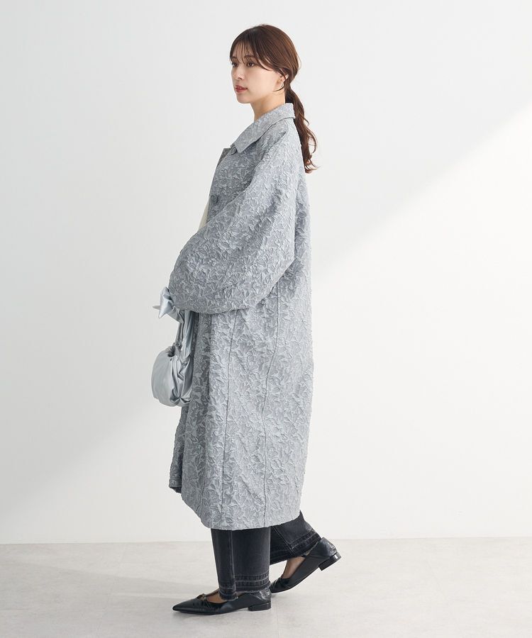 Green Parks「・ELENCARE DUE ジャカードステンカラーコート」|ステンカラーコート|