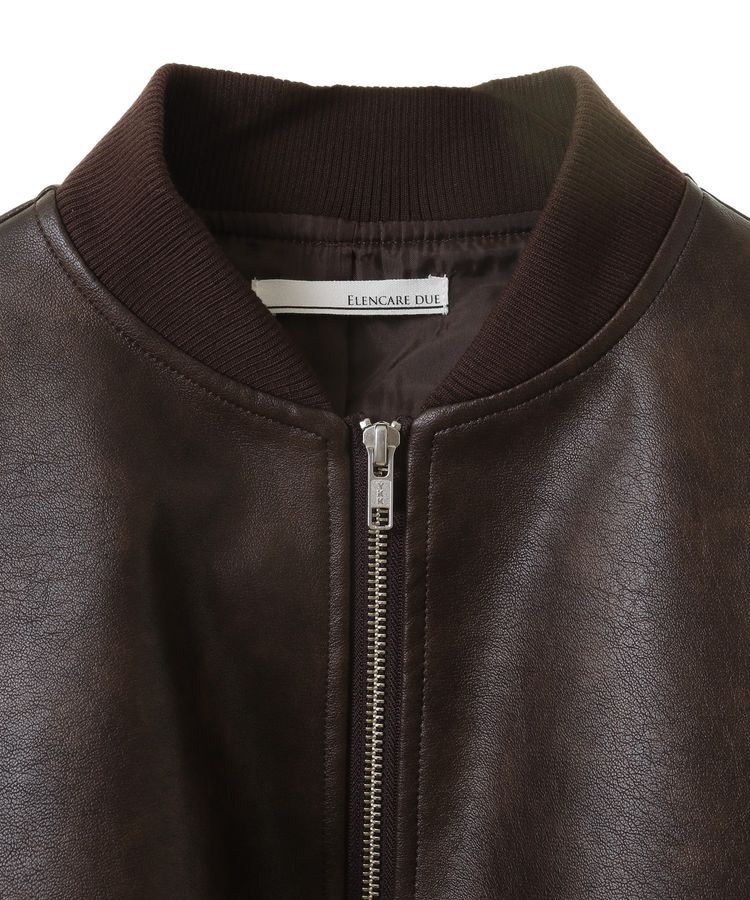 Green Parks「・ELENCARE DUE 合皮MA-1ブルゾン」|ブルゾン・スタジャン|