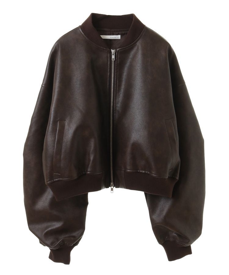 Green Parks「・ELENCARE DUE 合皮MA-1ブルゾン」|ブルゾン・スタジャン|