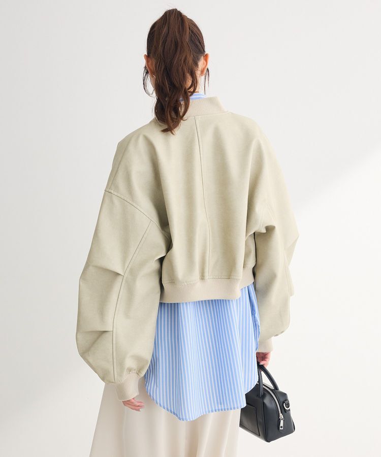 Green Parks「・ELENCARE DUE 合皮MA-1ブルゾン」|ブルゾン・スタジャン|