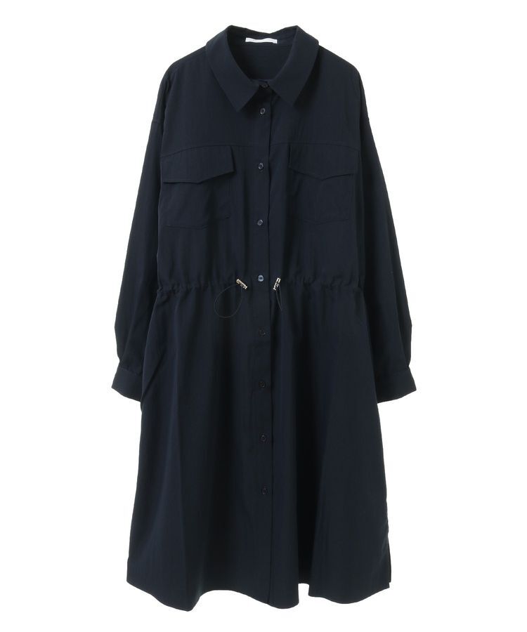 Green Parks「ミディ丈ミリタリーシャツワンピース」|ワンピース|