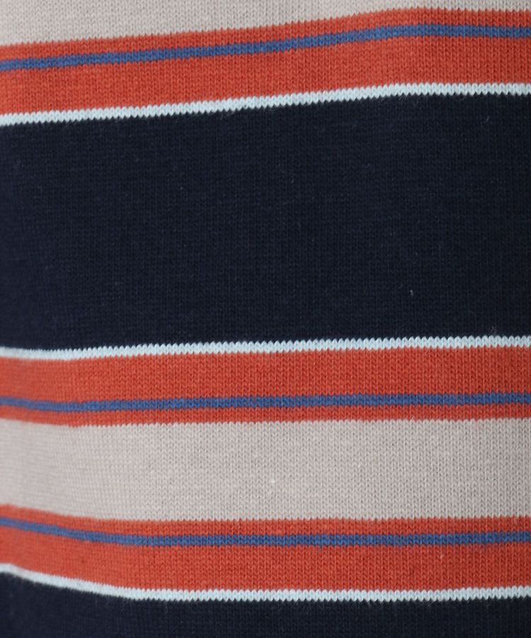 AnriettMusee「エムブレム刺繍ショートボーダーカットソー」|Tシャツ・カットソー|