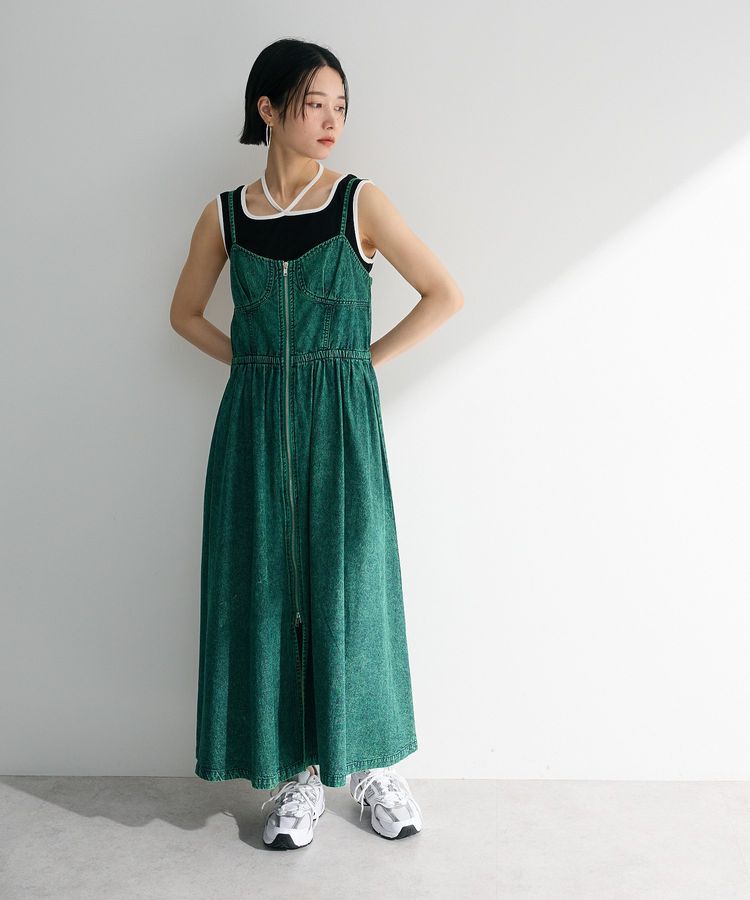 Green Parks「・SUGAR SPOON コルセットデニムキャミワンピ」|ワンピース|