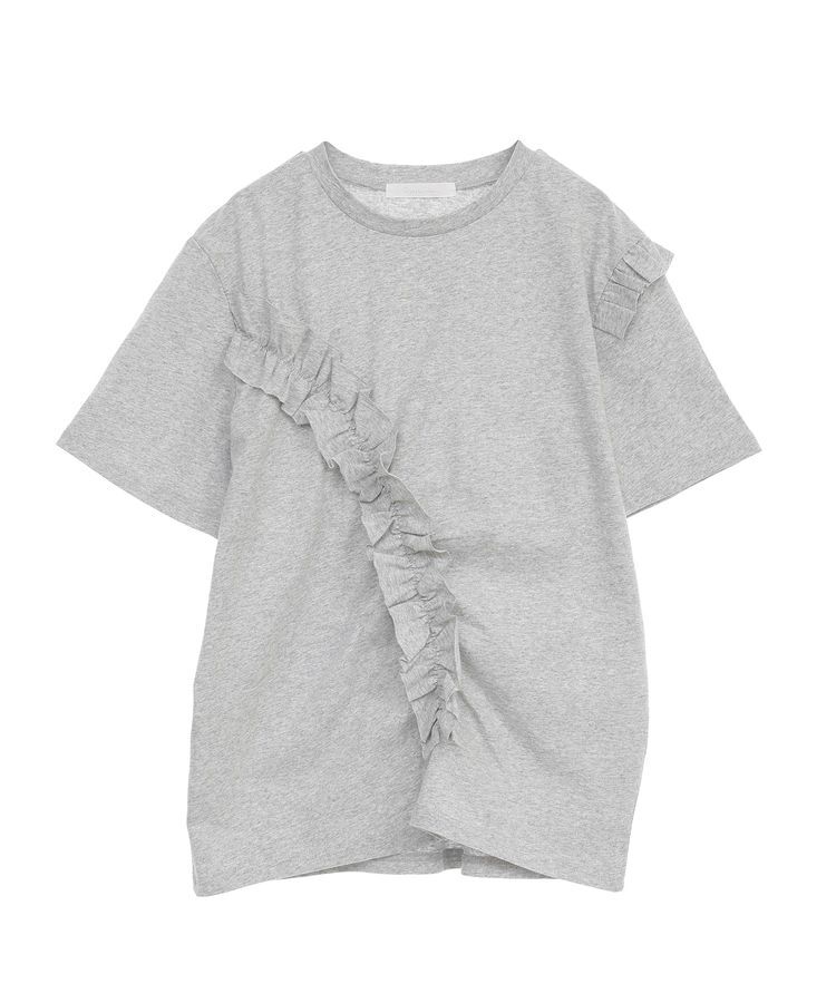 Green Parks「・Petit Fleur アシンメトリーフリルTEE」|Tシャツ・カットソー|