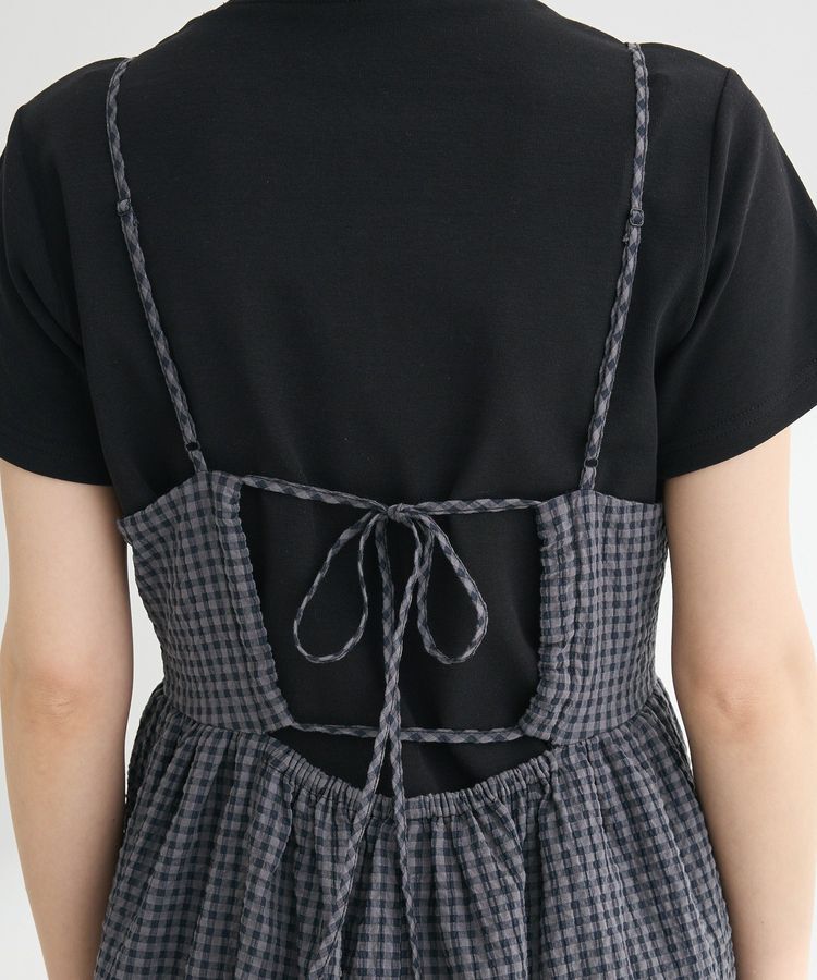 Green Parks「・ELENCARE DUE ギンガムキャミワンピース」|ワンピース|