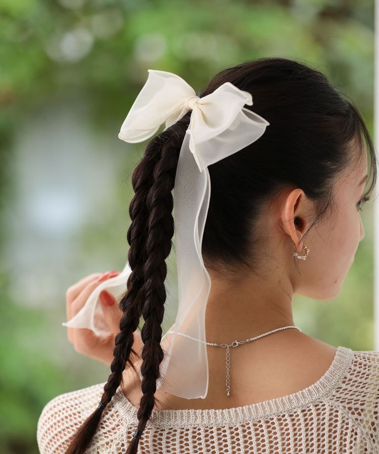 Green Parks「・HALF TIME ビッグリボンバレッタ」|その他|Beige