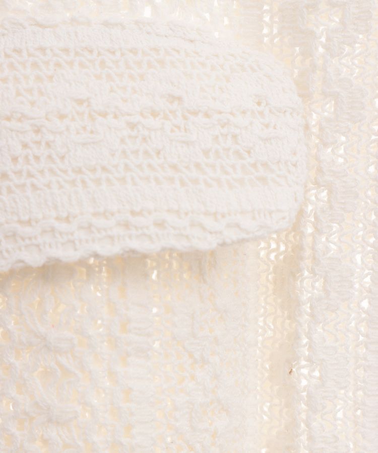 Green Parks「インド綿 レースシャツブルゾン」|カーディガン|