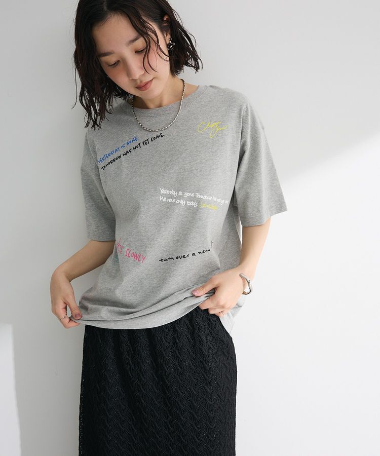 Green Parks「・ELENCARE DUE イロイロロゴptTEE」|Tシャツ・カットソー|Gray Mixture