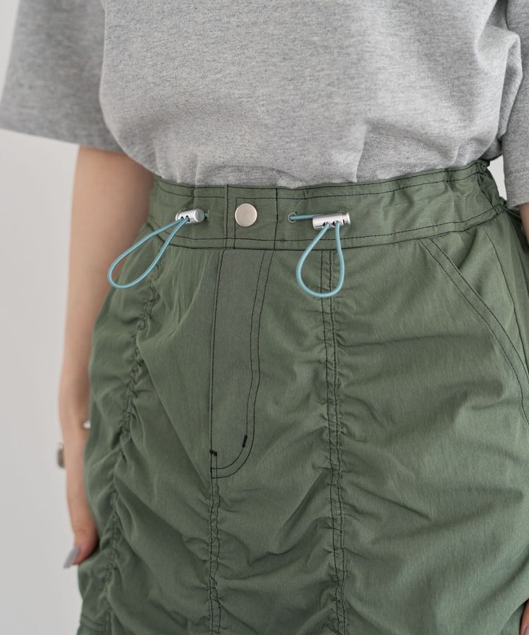 Green Parks「・SUGAR SPOON 配色stギャザースカート」|タイト|