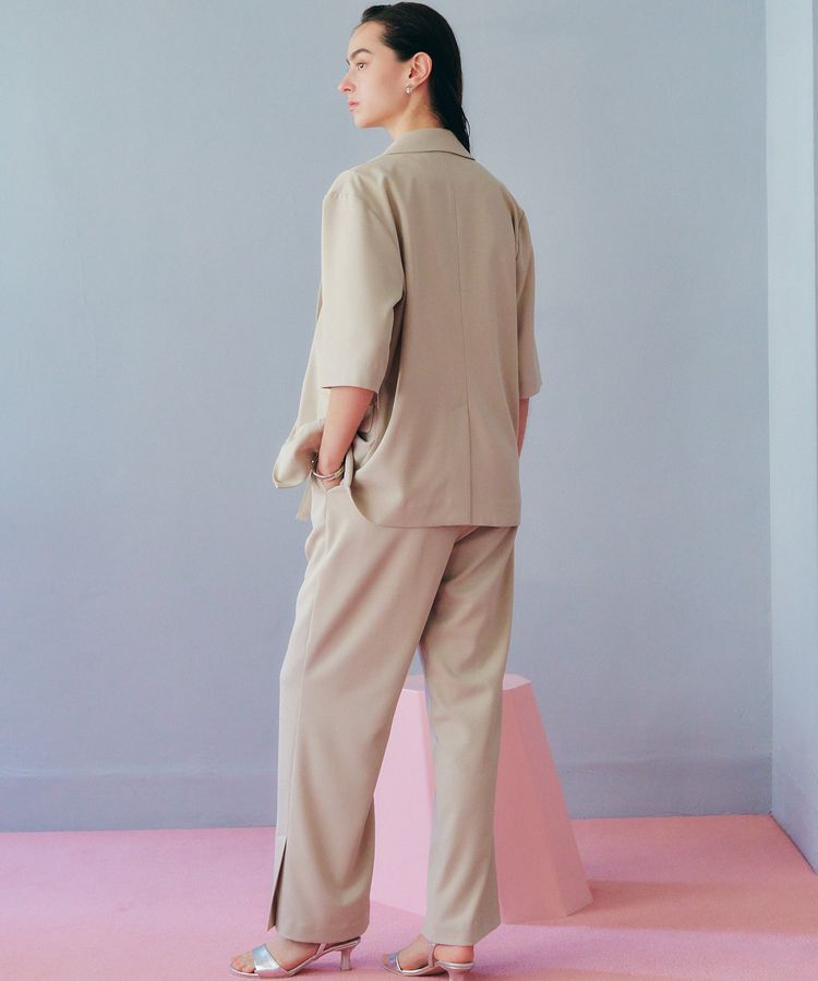 YECCA VECCA「ハーフスリーブジャケット」|テーラードジャケット|