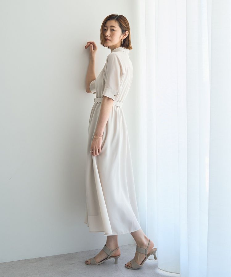 YECCA VECCA「ベルト付きシャツワンピース」|ワンピース|