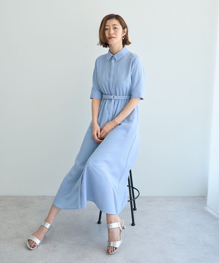 YECCA VECCA「ベルト付きシャツワンピース」|ワンピース|Sax