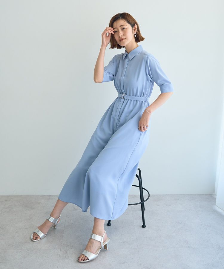 YECCA VECCA「ベルト付きシャツワンピース」|ワンピース|