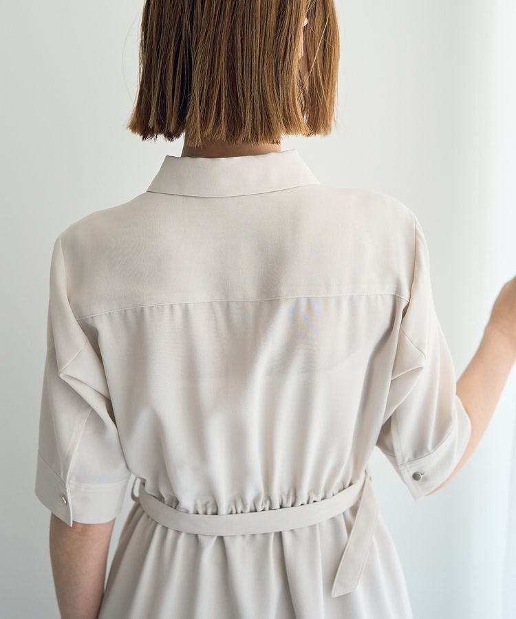 YECCA VECCA「ベルト付きシャツワンピース」|ワンピース|