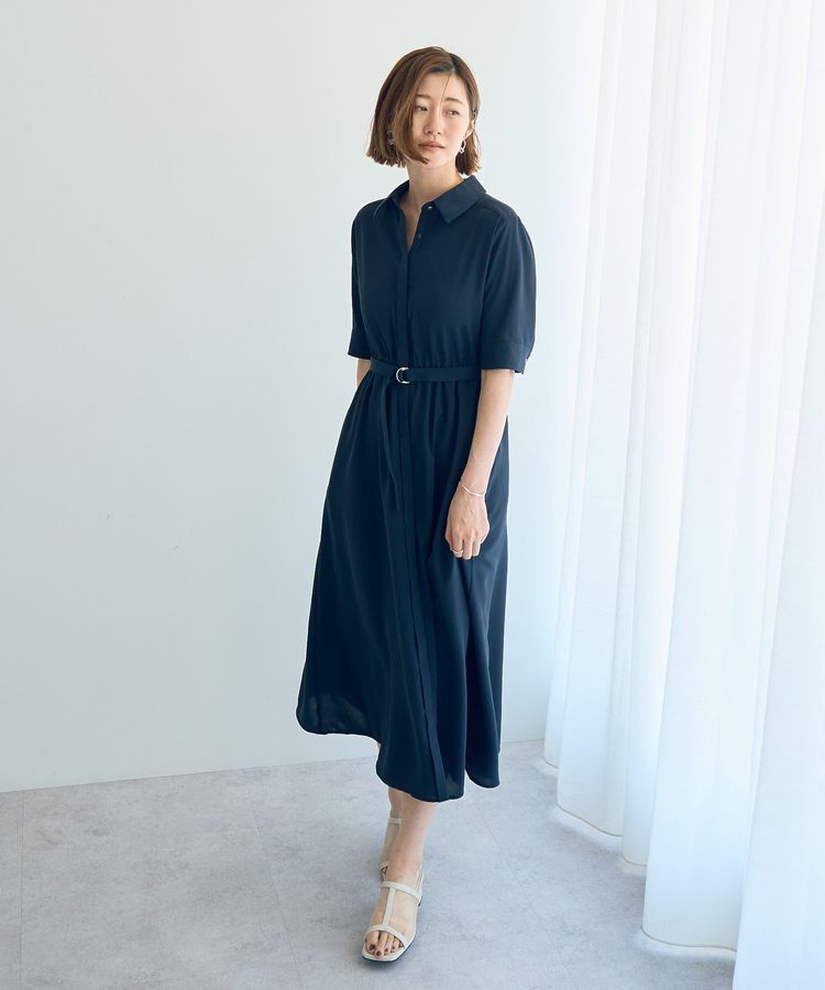 YECCA VECCA「ベルト付きシャツワンピース」|ワンピース|