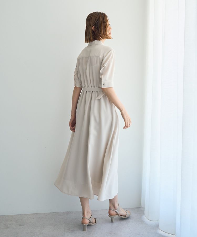 YECCA VECCA「ベルト付きシャツワンピース」|ワンピース|