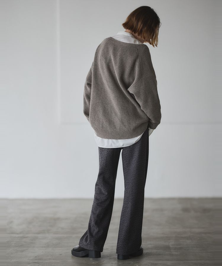 GARAGE OF GOOD CLOTHING「深Vネック畔ニットプルオーバー」|ニット・セーター|