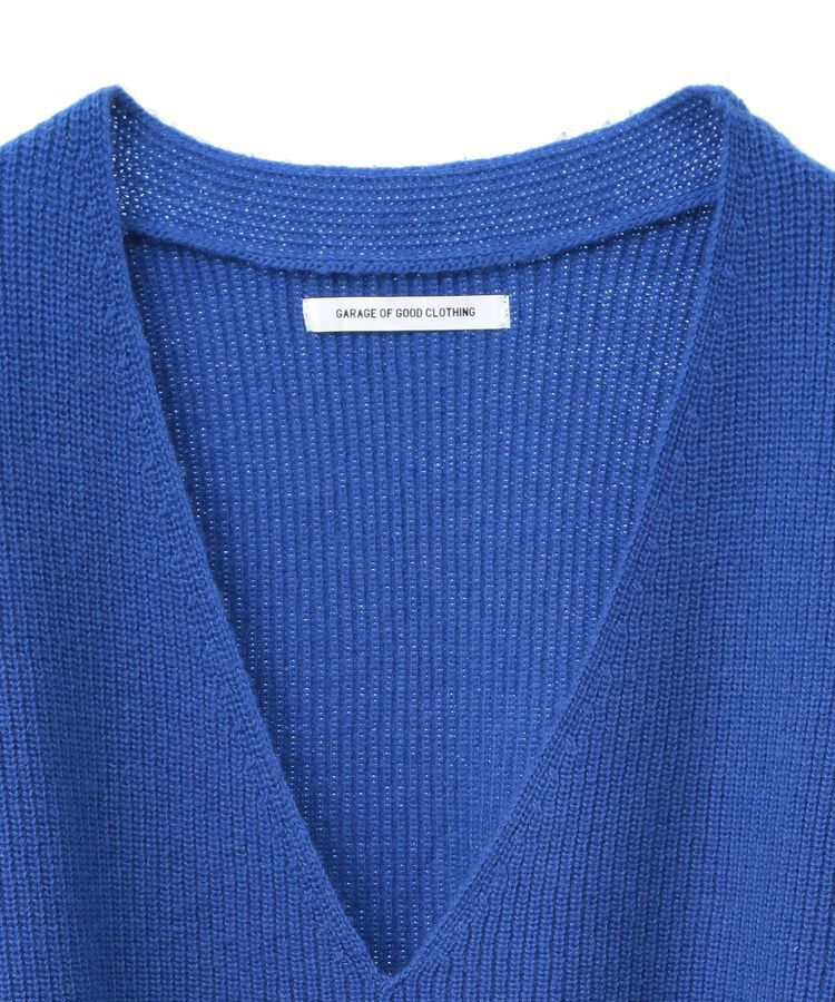 GARAGE OF GOOD CLOTHING「深Vネック畔ニットプルオーバー」|ニット・セーター|
