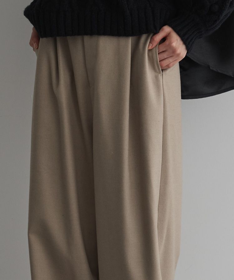 GARAGE OF GOOD CLOTHING「ウールライクワンタックワイドパンツ」|その他|