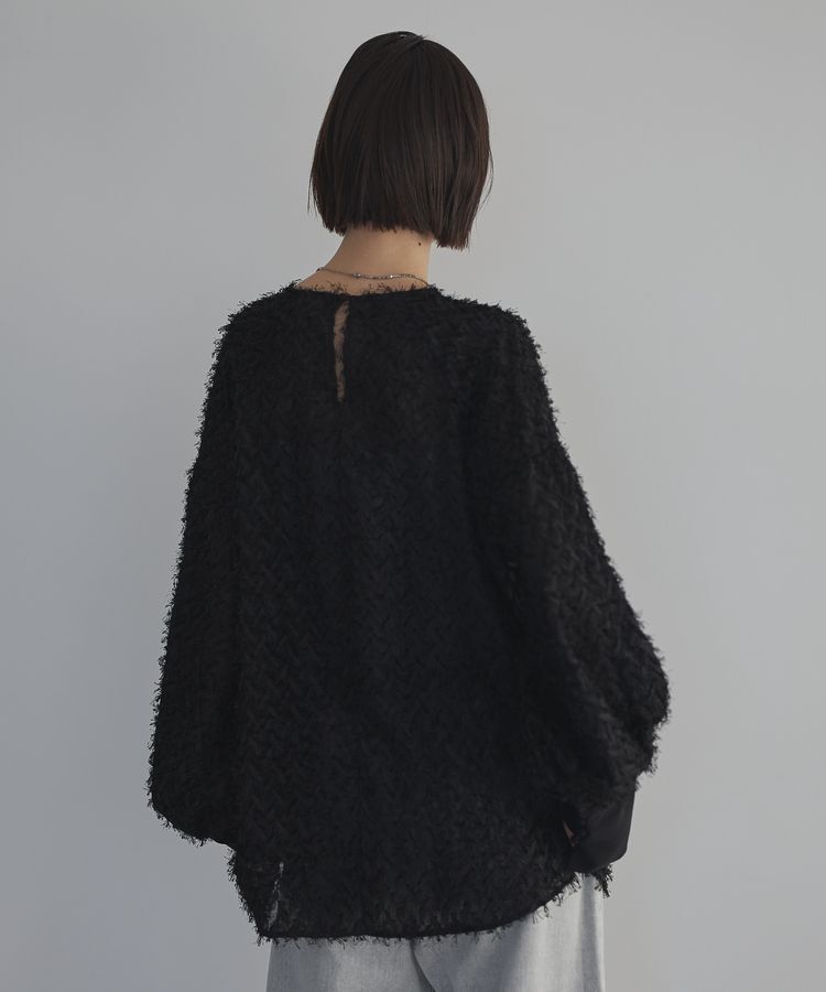 GARAGE OF GOOD CLOTHING「ロングカフスジャガードブラウス」|シャツ・ブラウス|