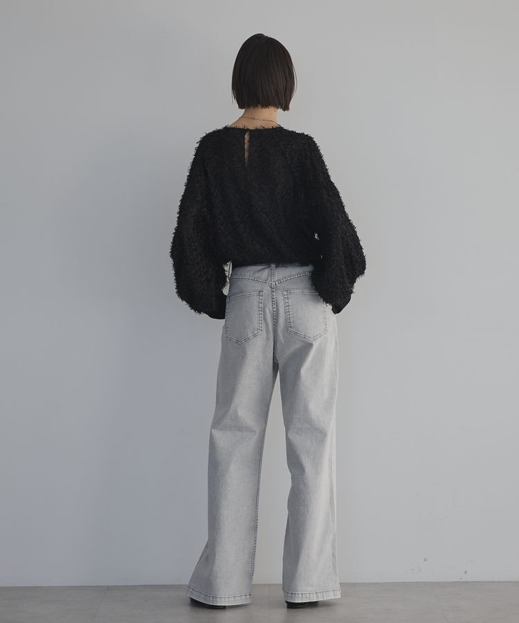 GARAGE OF GOOD CLOTHING「ロングカフスジャガードブラウス」|シャツ・ブラウス|