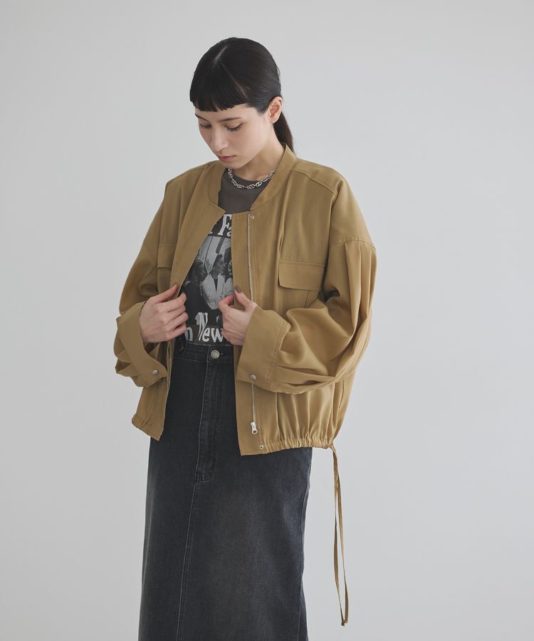GARAGE OF GOOD CLOTHING「シアードロストブルゾン」|ブルゾン・スタジャン|Khaki