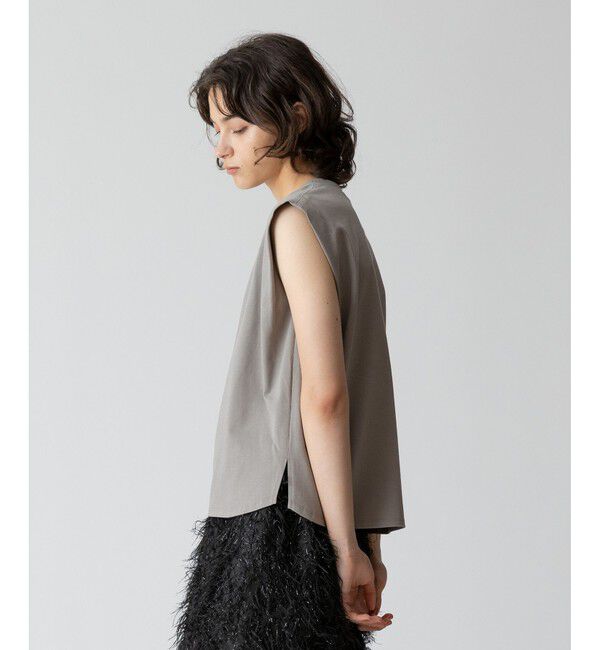 allureville「強撚天竺タックトップス」|Tシャツ・カットソー|