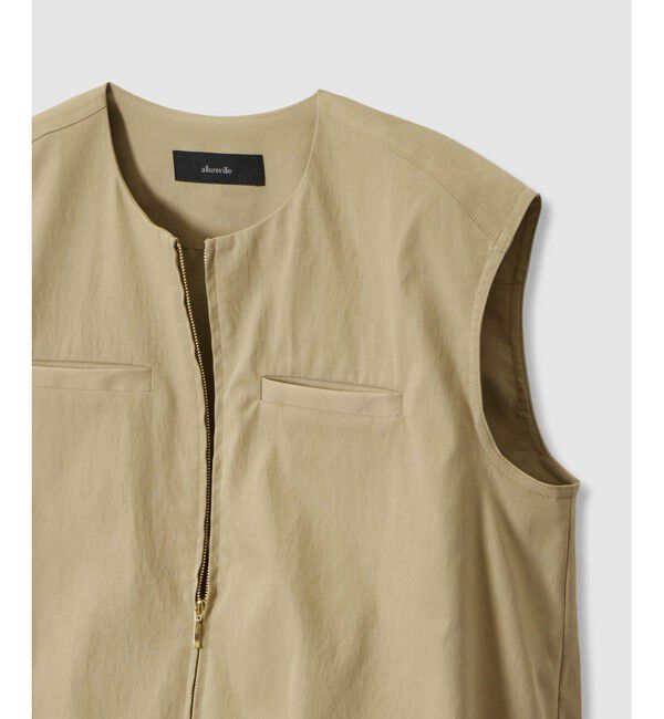 allureville「チノギャザリングヘムジレブルゾン」|ブルゾン・スタジャン|