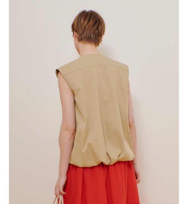 allureville「チノギャザリングヘムジレブルゾン」|ブルゾン・スタジャン|