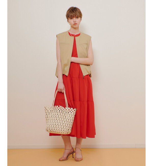 allureville「チノギャザリングヘムジレブルゾン」|ブルゾン・スタジャン|