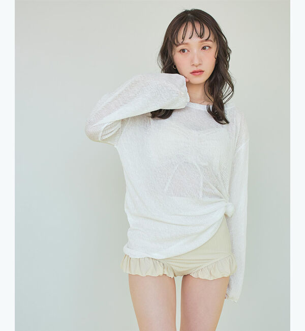 SEA DRESS「シアートップス付ビキニ/セット水着」|ビキニ|