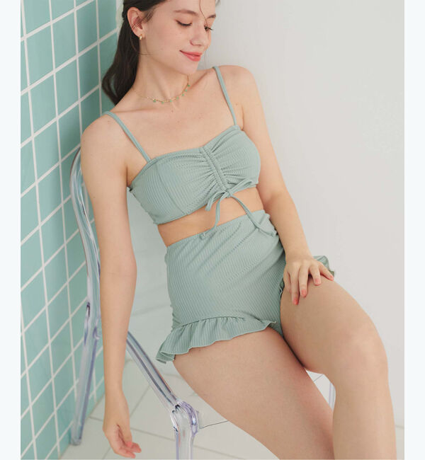 SEA DRESS「シアートップス付ビキニ/セット水着」|ビキニ|