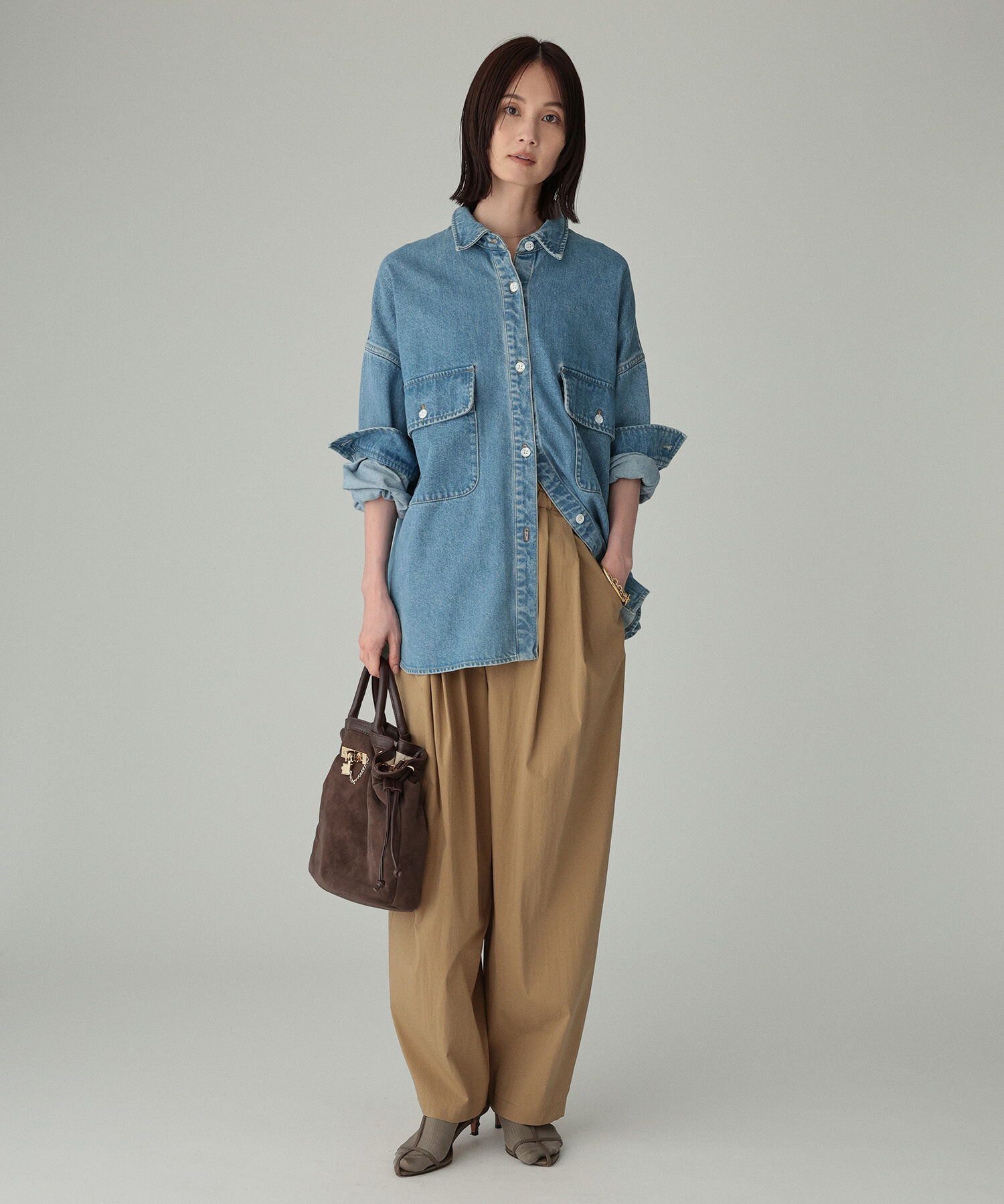 BABYLONE「コットンナイロンタックパンツ」|その他|