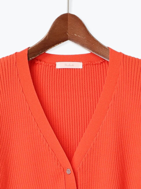 Te chichi「リブVネックカーディガン《2025spring catalog item》」|カーディガン|