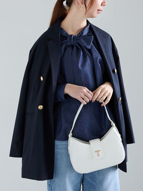 Te chichi「ファブリックアソートオーバージャケット《2025spring catalog item》」|その他|ネイビー