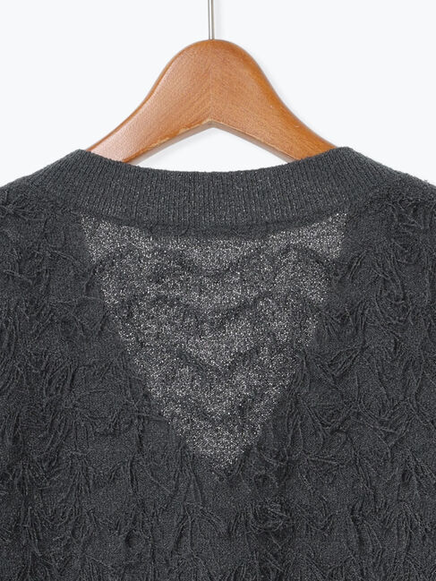 Lugnoncure「ジャカードフリンジベスト」|ニット・セーター|