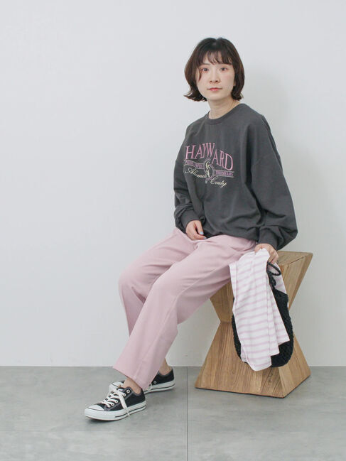 Samansa Mos2 blue「異素材切替リメイク風プルオーバー」|Tシャツ・カットソー|