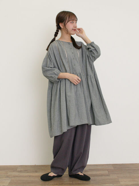 Samansa Mos2「ニットスカラップバレエシューズ」|ビジネス・ドレスシューズ|